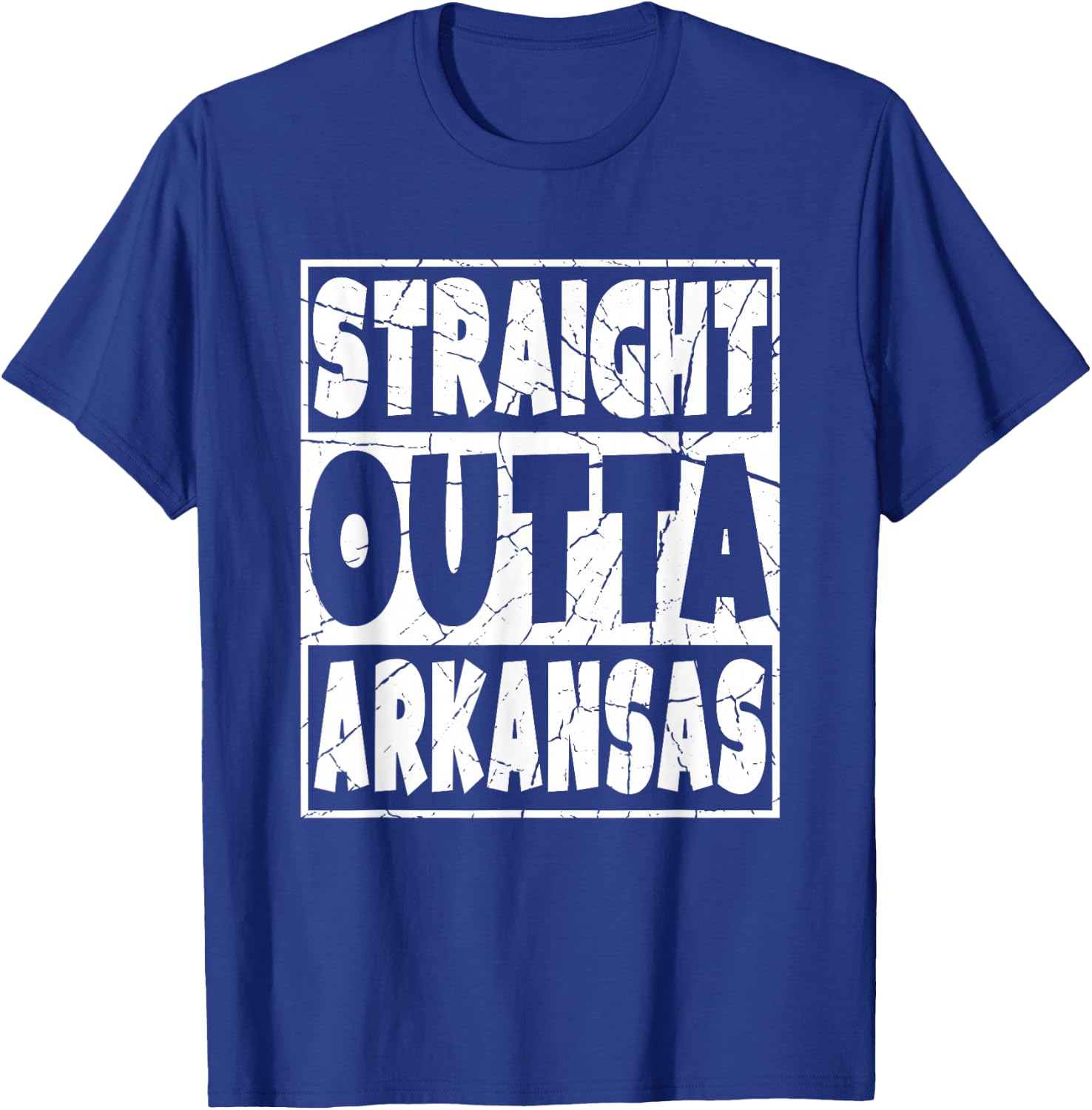 Straight Outta Arkansas Gift Arkansan Arkie Arkansawyer T-Shirt - T-Shirt | Royal