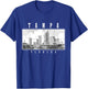 Tampa Florida Vintage Skyline USA America Souvenir T-Shirt - T-Shirt | Royal
