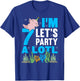 I'm 7 bday Axolotl party cute 7th Birthday Kids Axolotl T-Shirt - T-Shirt | Royal