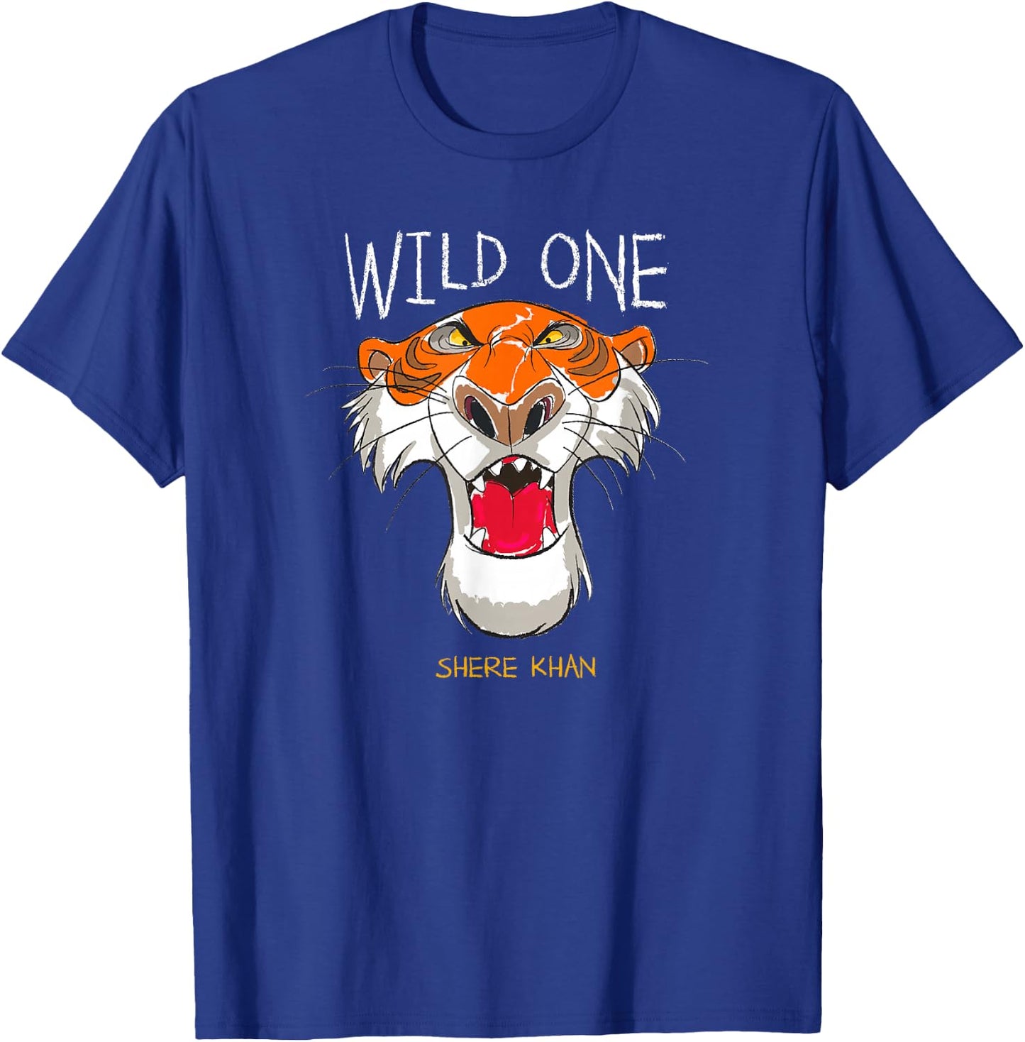 Disney The Jungle Book Shere Khan Wild One Big Face Poster T-Shirt - T-Shirt | Royal