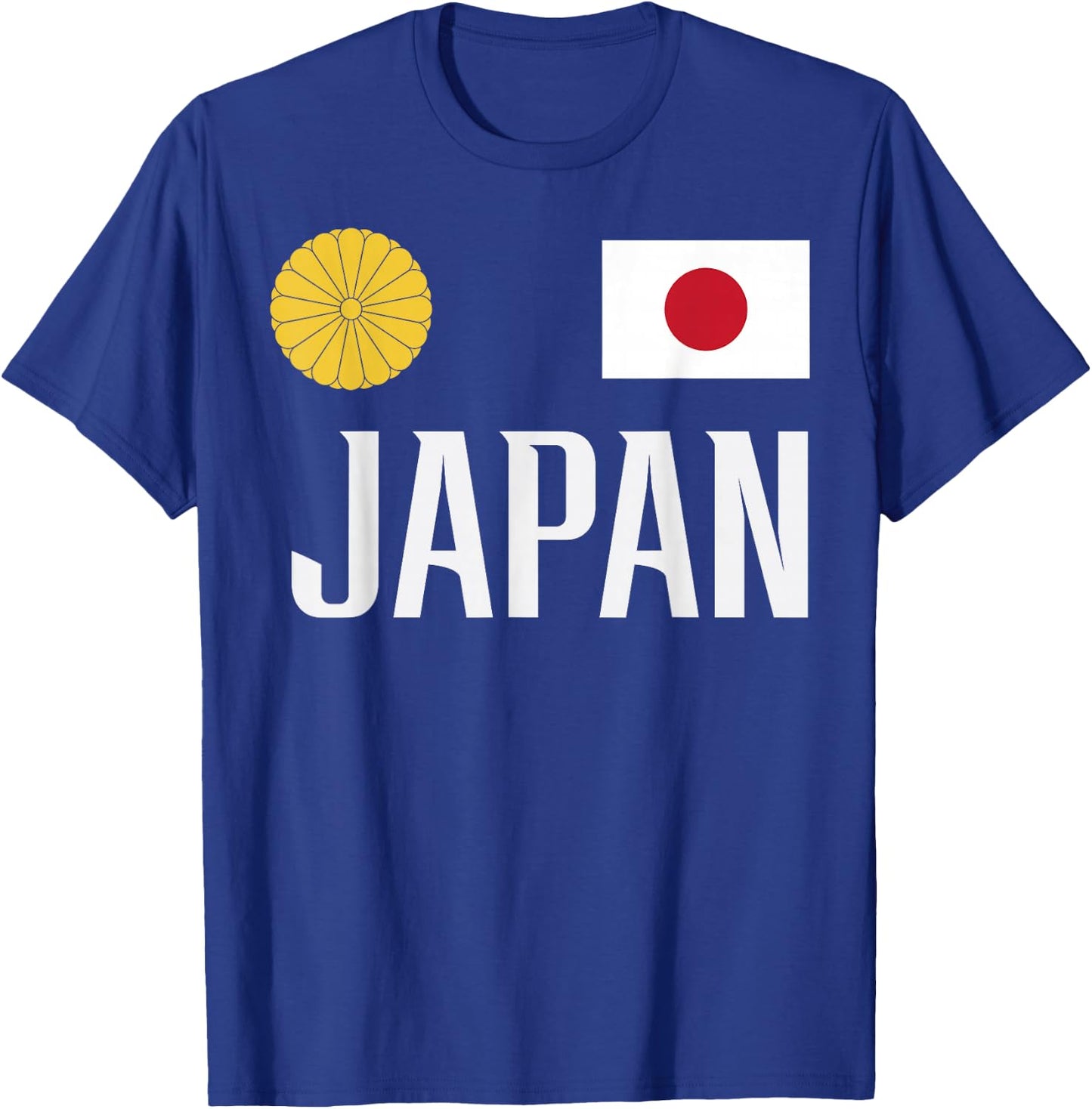Japan Flag Japanese Football Soccer Fan Men Women Kids T-Shirt - T-Shirt | Royal