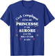 Women's Princess Humour Personalised Gift Aurore , Black, Female X-Small T-Shirt - T-Shirt | Royal