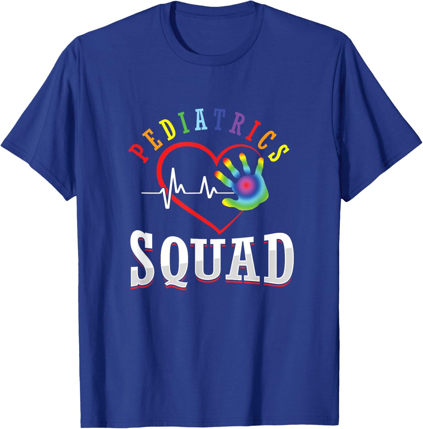 Pediatrics Kader Pediatric Doctor Nurse Paediatrician Pulse T-Shirt - T-Shirt | Royal