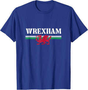 Wrexham Wales Flag Emblem, Wrexham Wales T-Shirt - T-Shirt | Royal