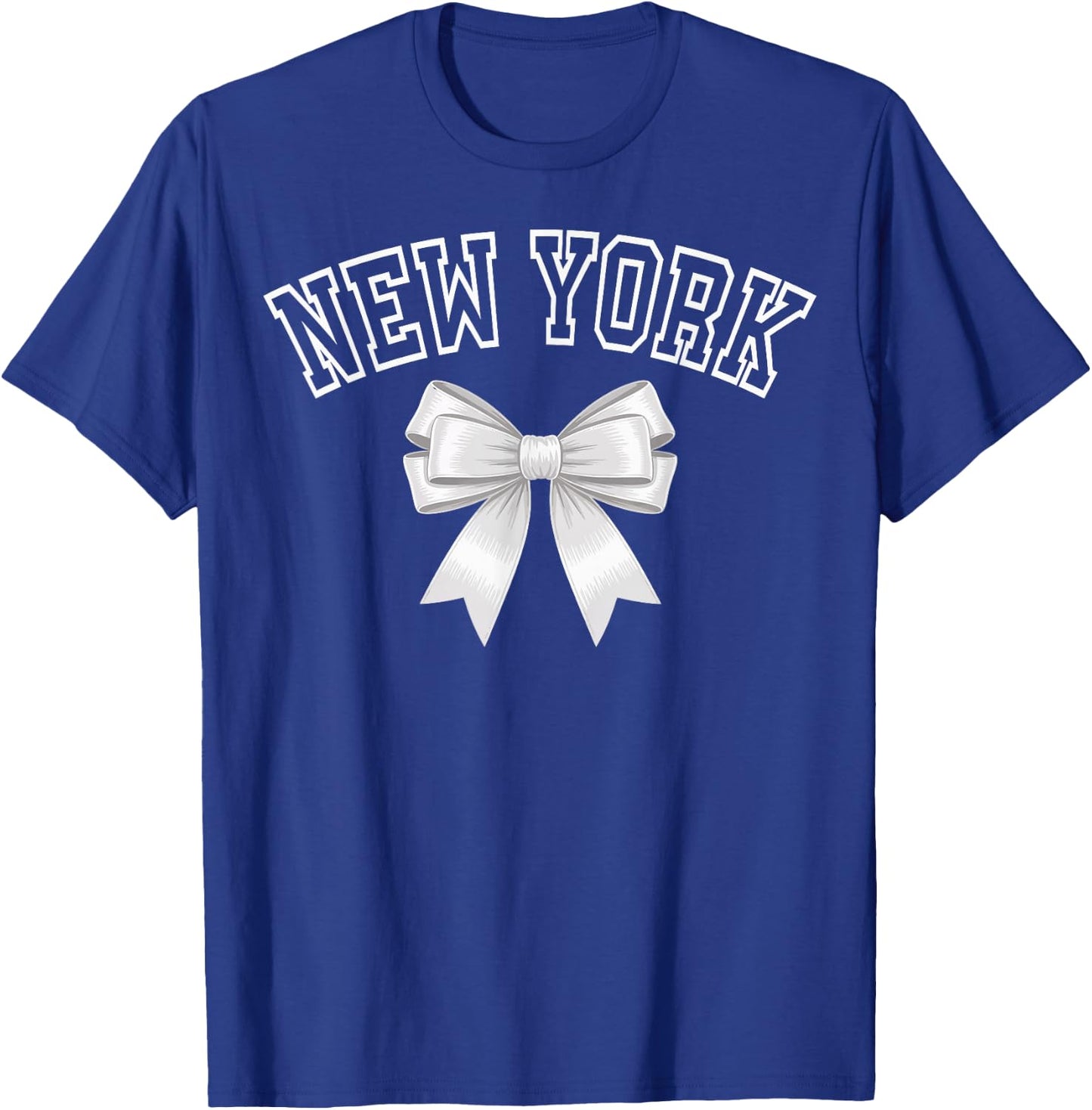 NEW YORK Coquette Bow Hometown Pride Girls T-Shirt - T-Shirt | Royal