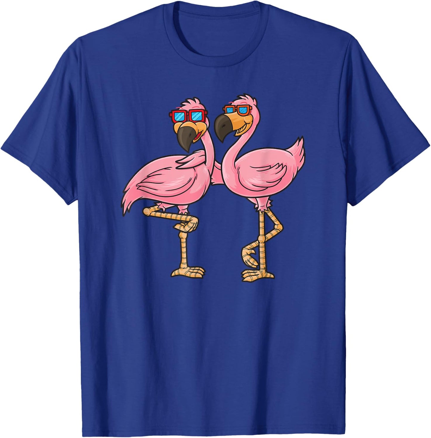 Funny Flamingo Birds T-Shirt - T-Shirt | Royal