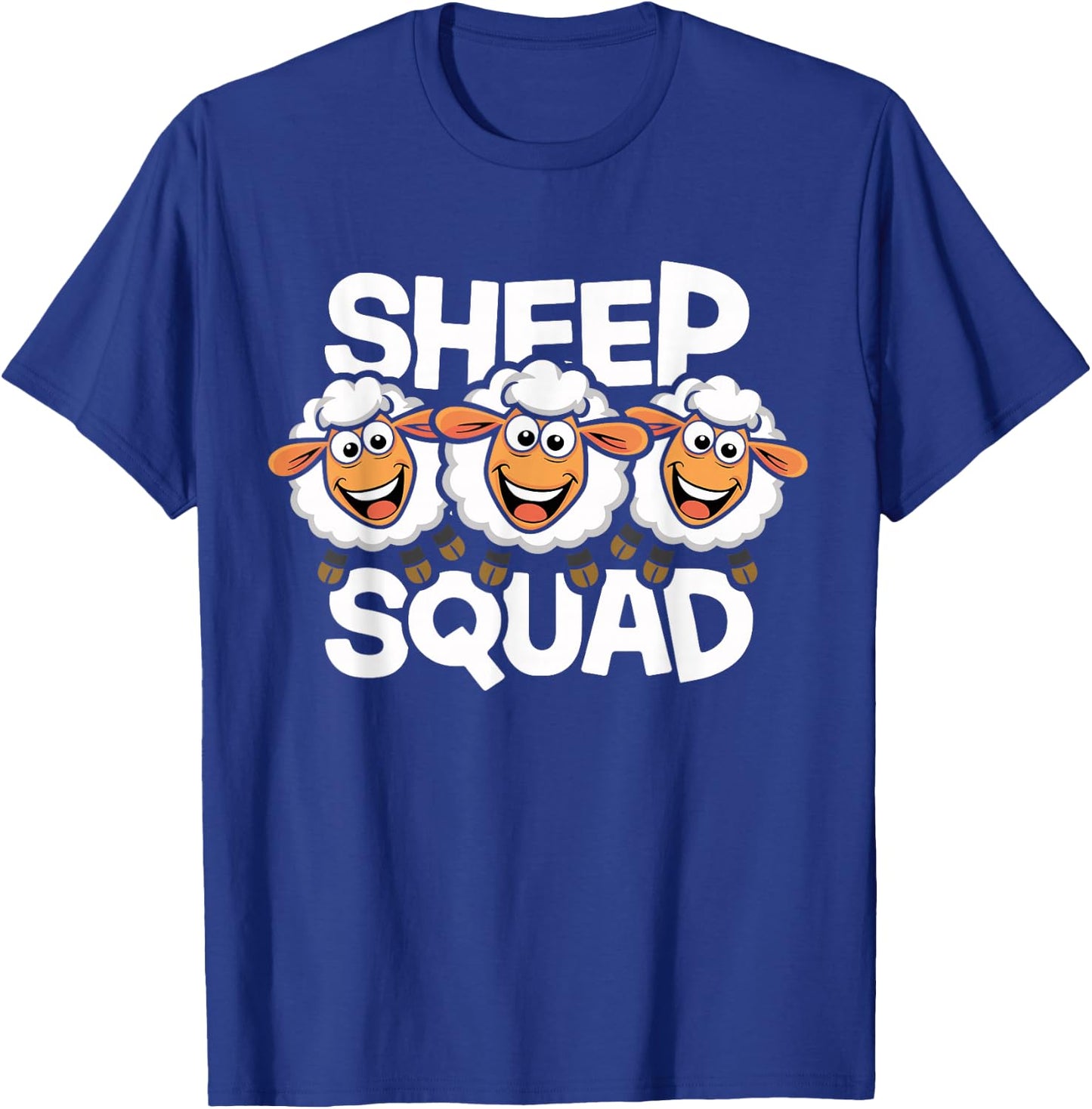 Sheep Squad Design for Sheep Lover Stuff | Kids Sheep T-Shirt - T-Shirt | Royal