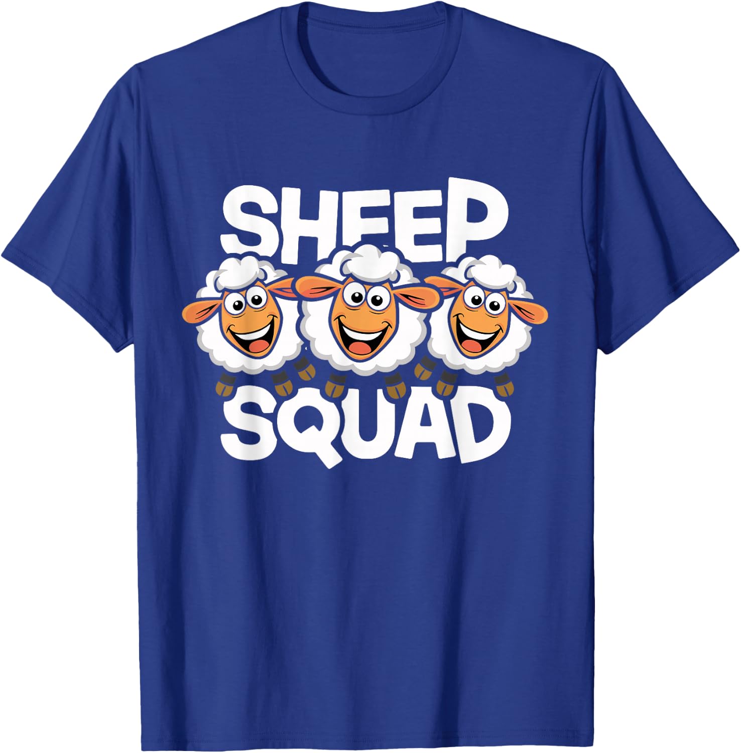 Sheep Squad Design for Sheep Lover Stuff | Kids Sheep T-Shirt - T-Shirt | Royal