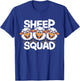 Sheep Squad Design for Sheep Lover Stuff | Kids Sheep T-Shirt - T-Shirt | Royal