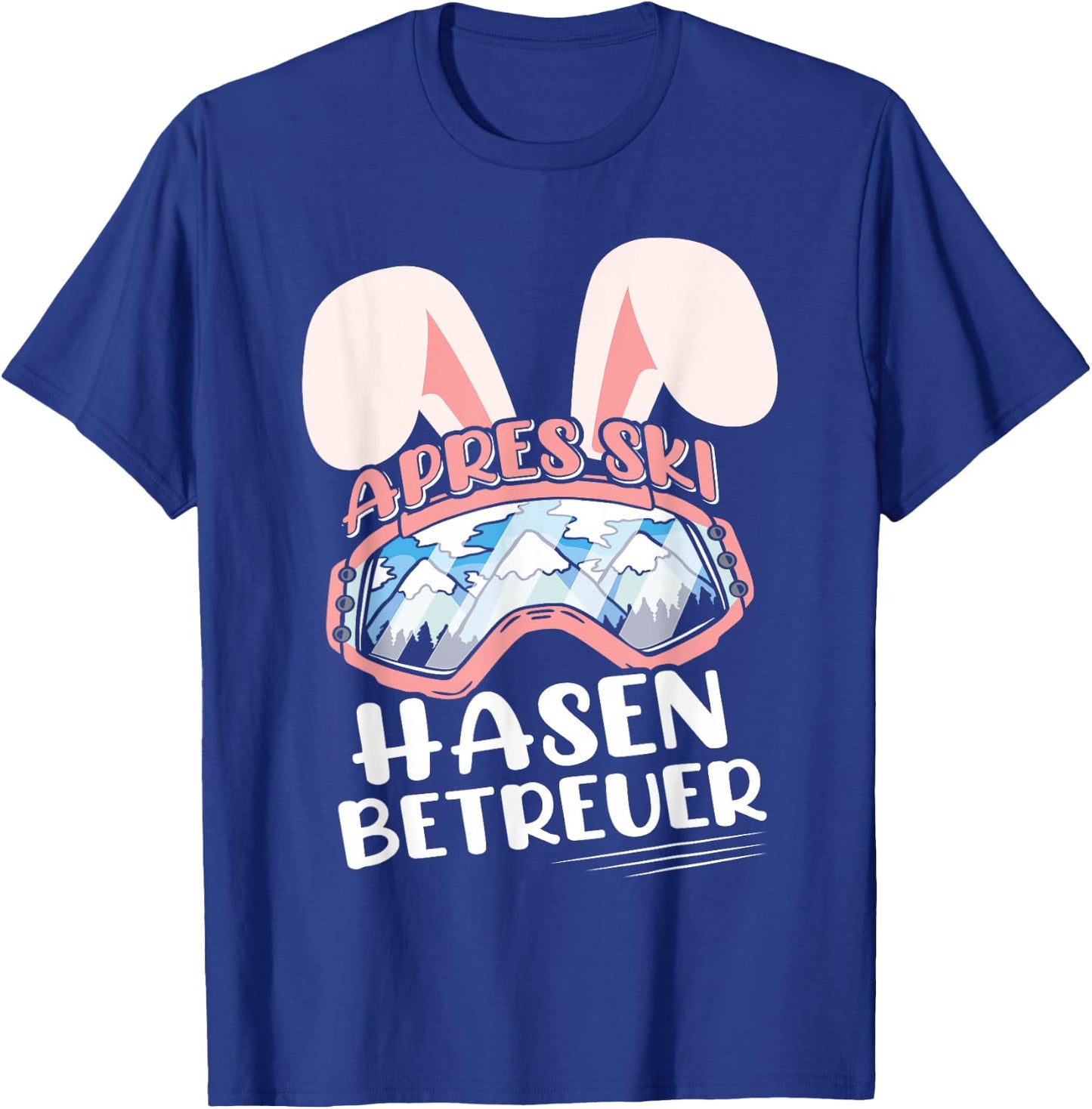 Apres-Ski Rabbit Caregiver Ski Rabbit Ski Party , black T-Shirt - T-Shirt | Royal