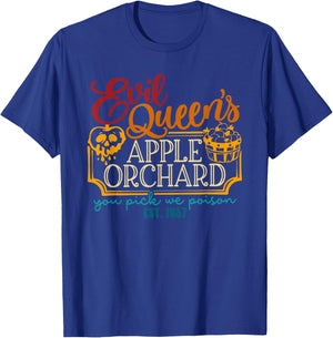 Evil Queen's Apple Orchard You Pick, We Poison EST. 1937 T-Shirt - T-Shirt | Royal