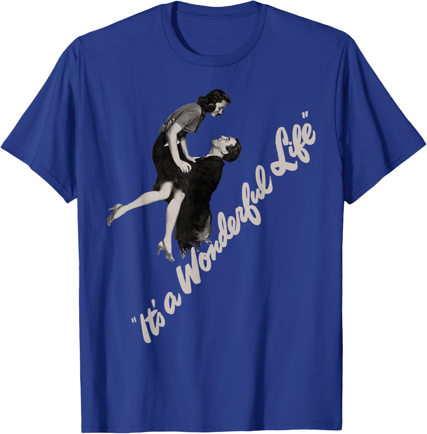 Vintage Christmas Classic It's a Wonderful Life T-Shirt - T-Shirt | Royal