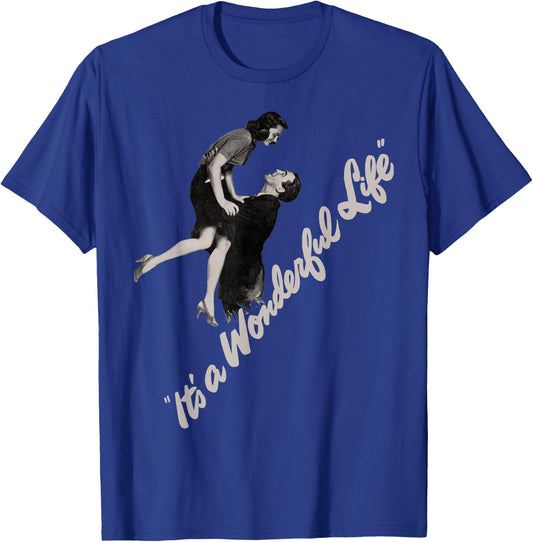 Vintage Christmas Classic It's a Wonderful Life T-Shirt - T-Shirt | Royal