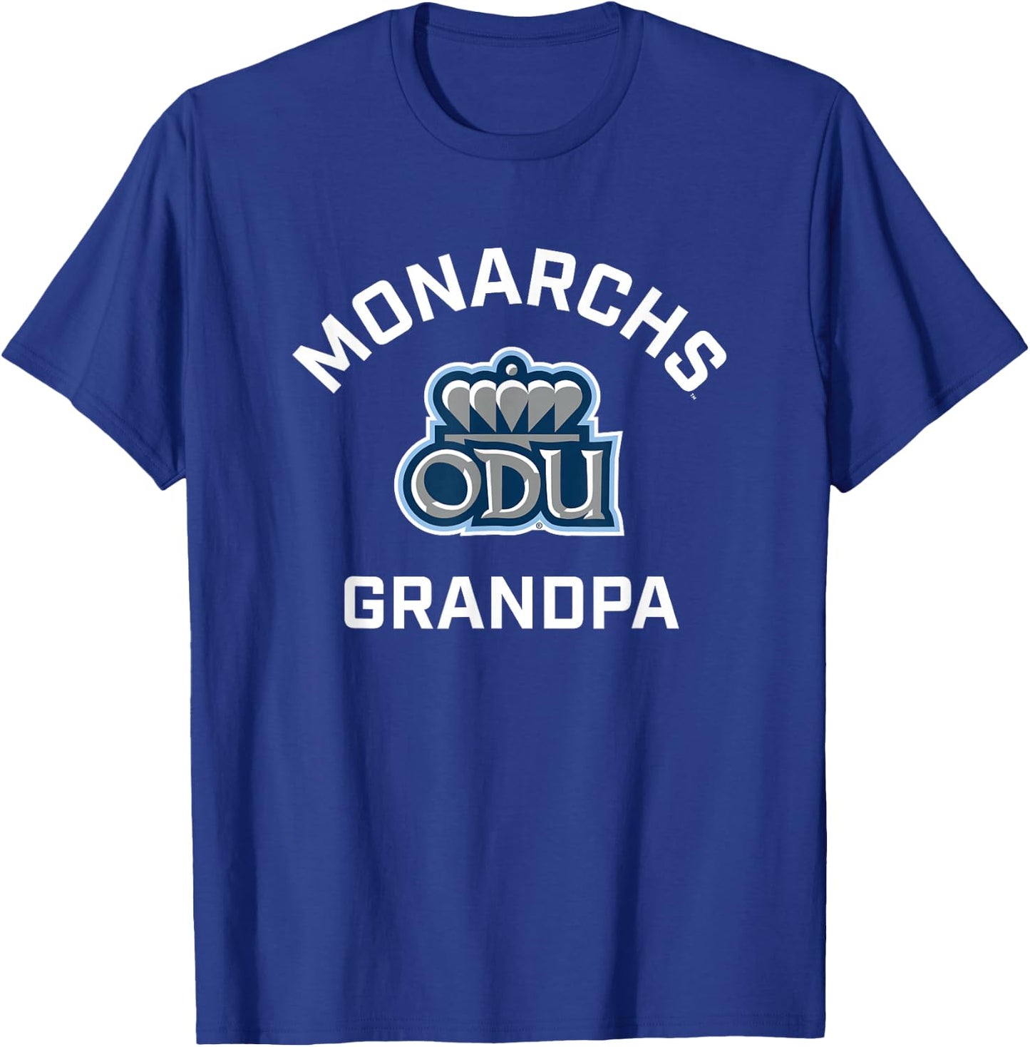 Old Dominion University ODU Monarchs Arched Grandpa T-Shirt - T-Shirt | Royal