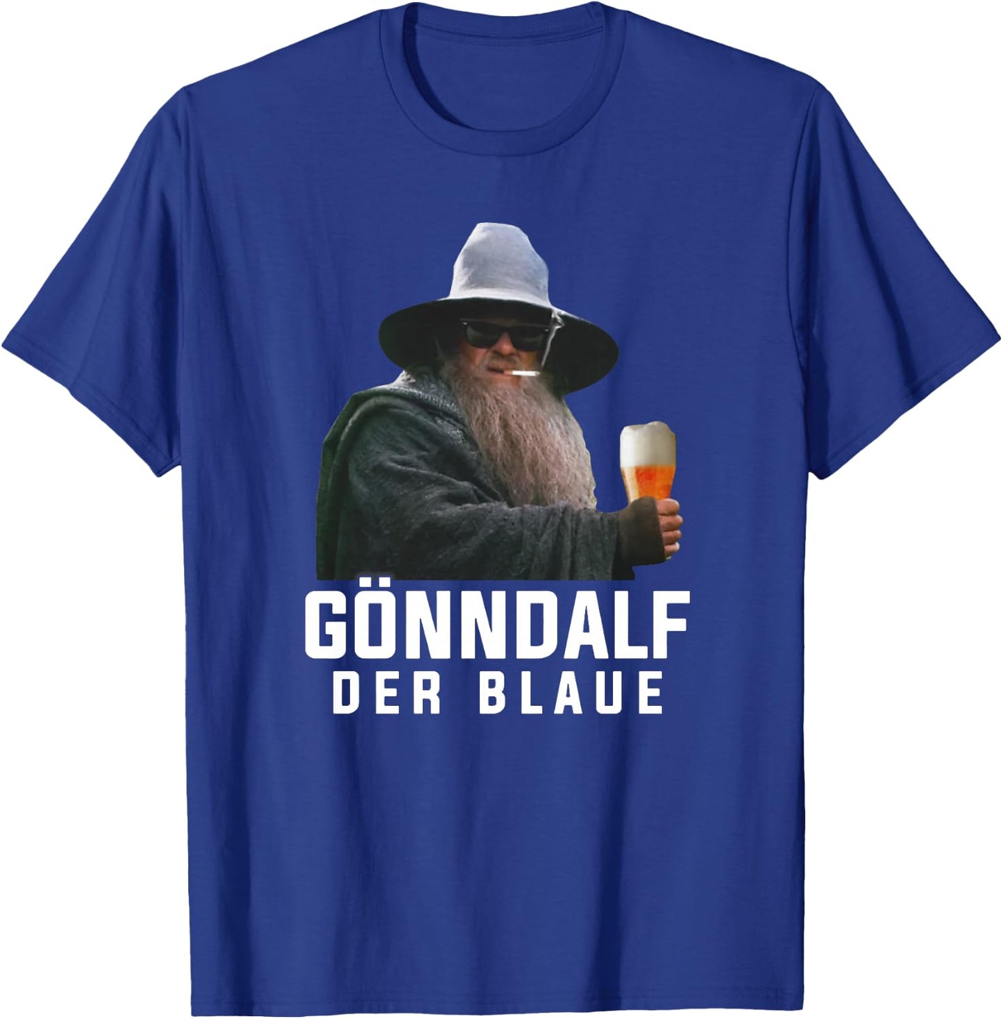 Gönndalf der Blaue Biertrinker Saufen Bier Beer Premium T-Shirt - T-Shirt | Royal