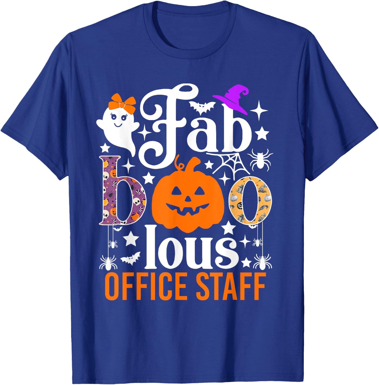 Fab Boo Lous Office Staff Shirt Funny Halloween Costume T-Shirt - T-Shirt | Royal