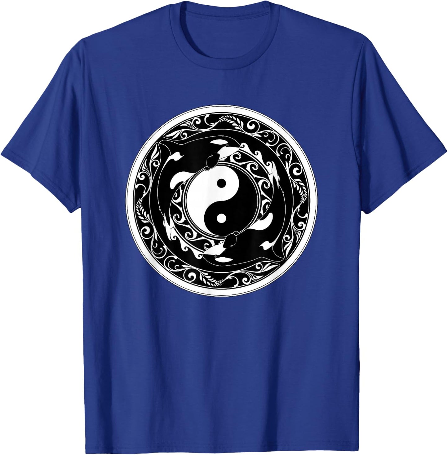 Yin Yang Orcas T-Shirt - T-Shirt | Royal