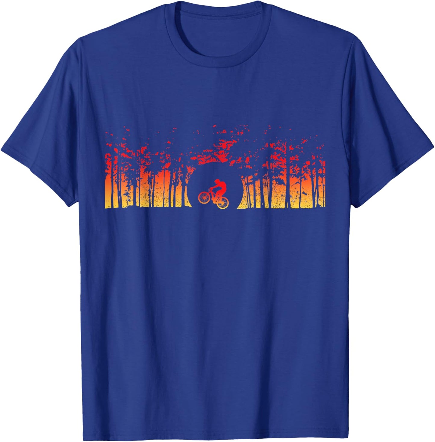 Mountain Bike MTB Downhill Biking Vintage Mountain Biker T-Shirt - T-Shirt | Royal