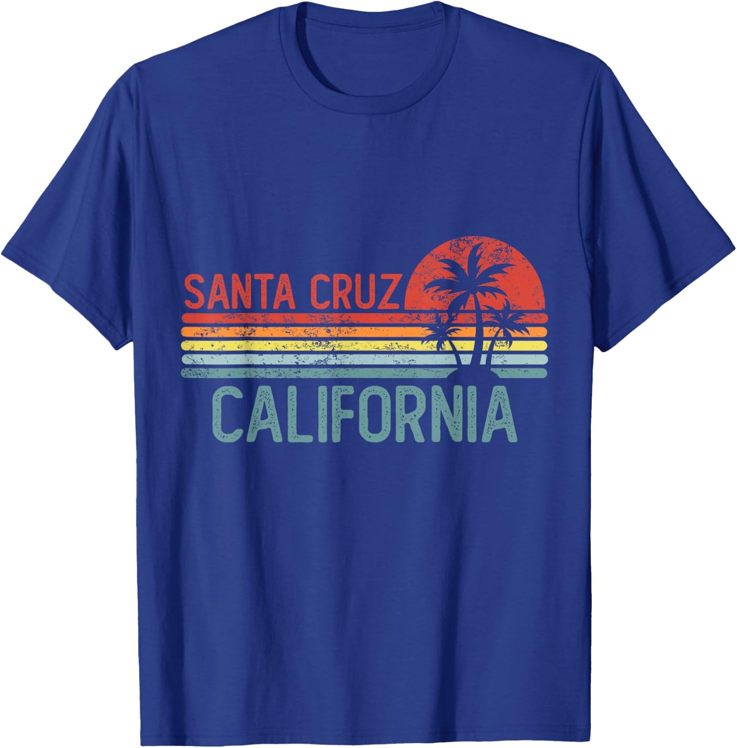 Santa Cruz California Funny USA City Trip Home Roots T-Shirt - T-Shirt | Royal