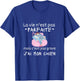 La Vie Nest Pas Parfait Gift Women's Pyjamas Dog Humour , Black T-Shirt - T-Shirt | Royal