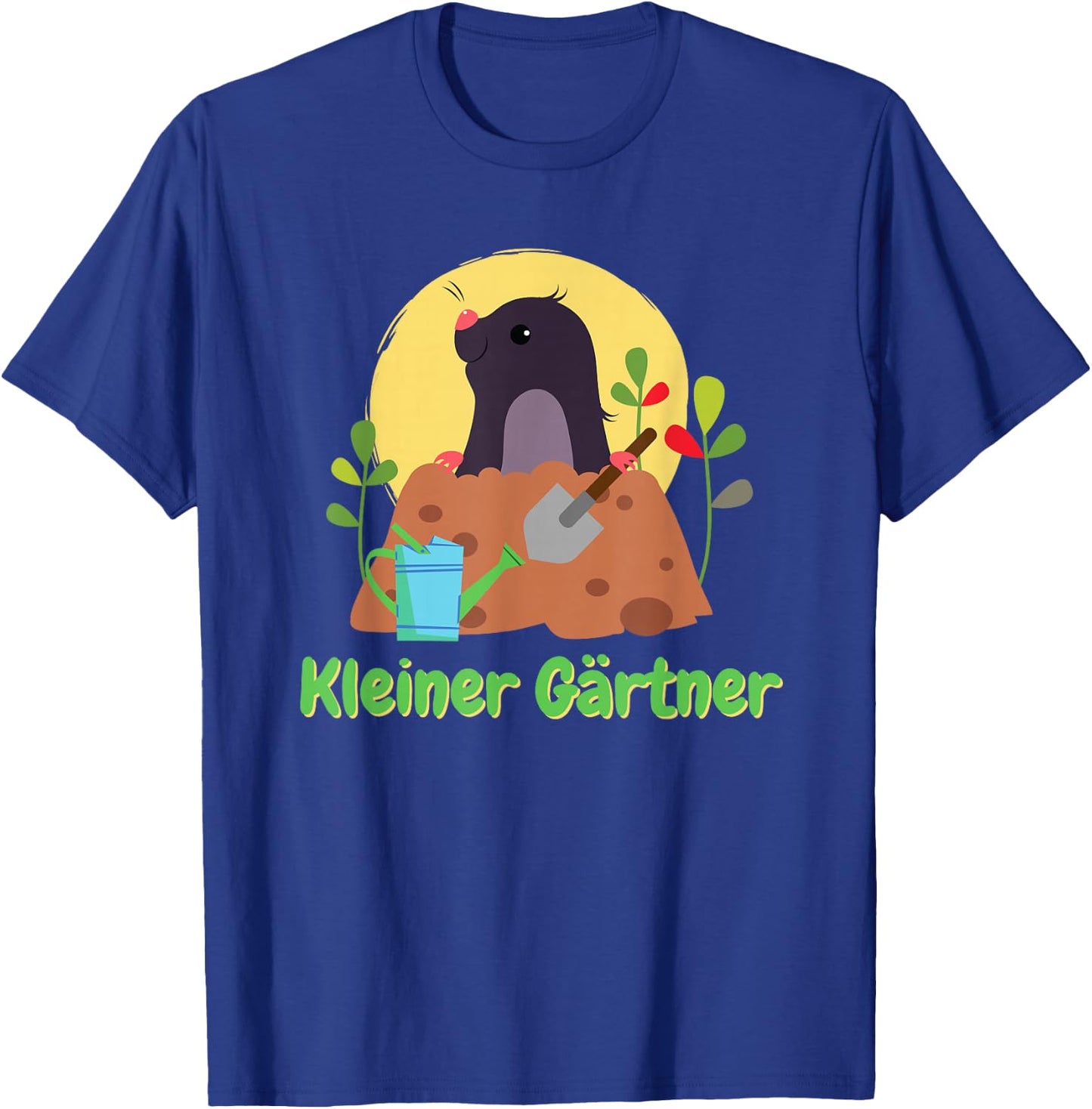 Süßer Maulwurf Kleiner Gärtner Kinder Motiv. Gartenarbeit T-Shirt - T-Shirt | Royal