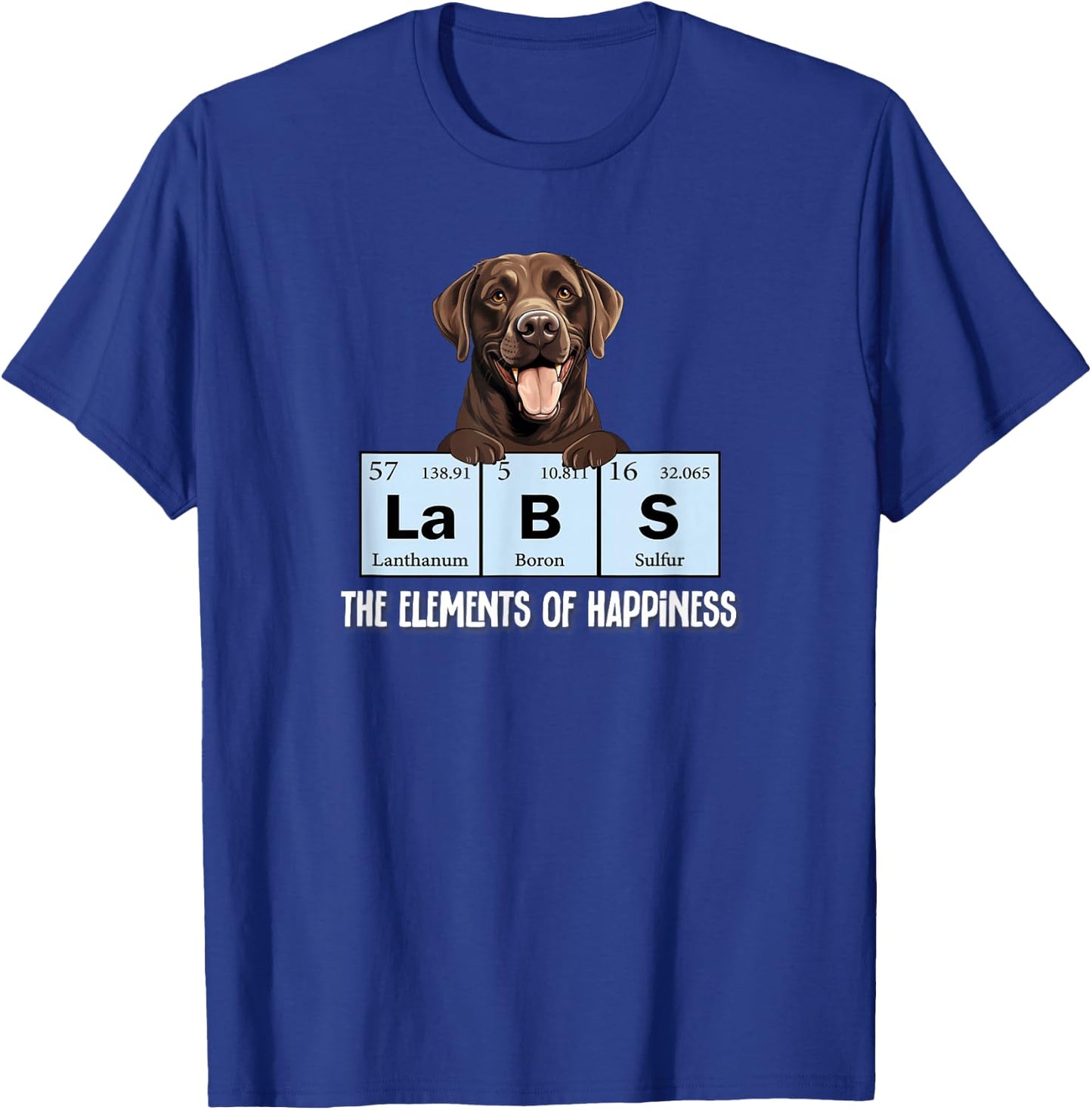 Kids Labs Element of Happiness Chocolate Lab T-Shirt - T-Shirt | Royal