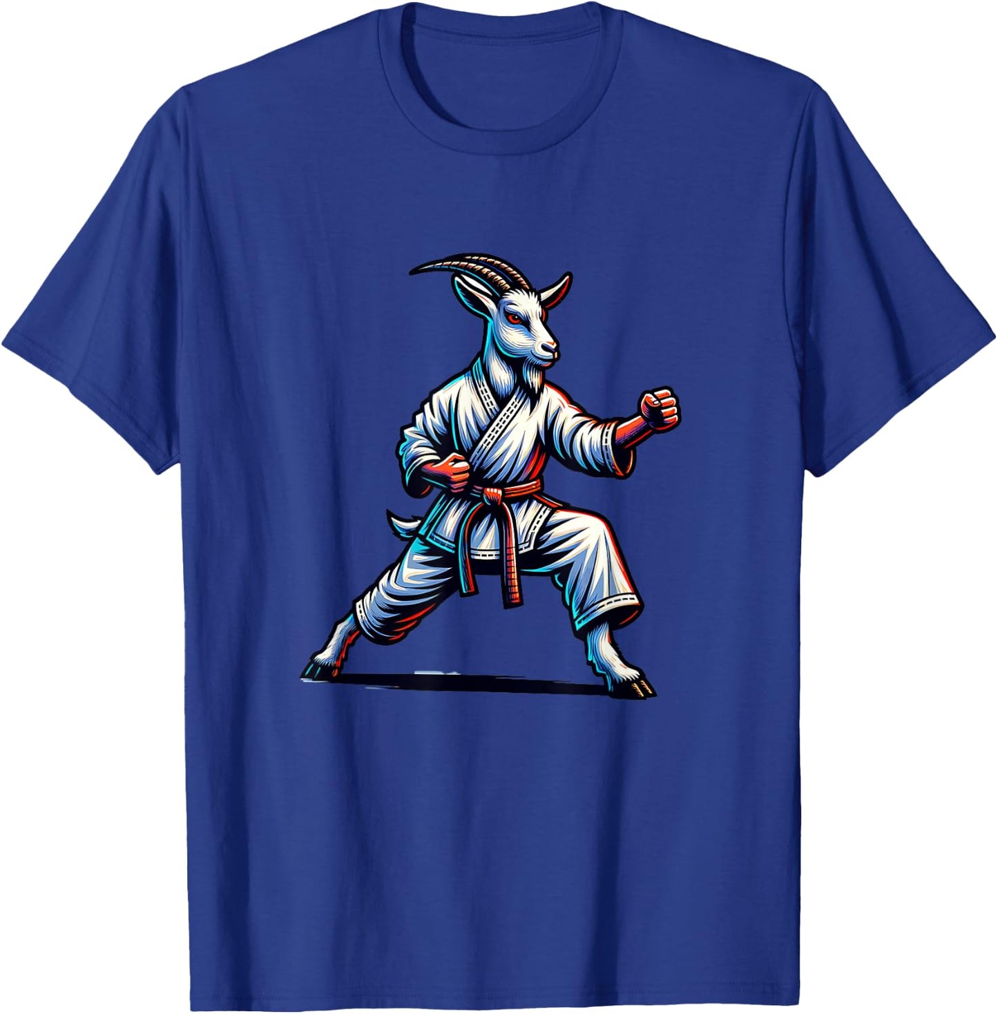 Karate Goat - Master Of Martial Arts T-Shirt - T-Shirt | Royal