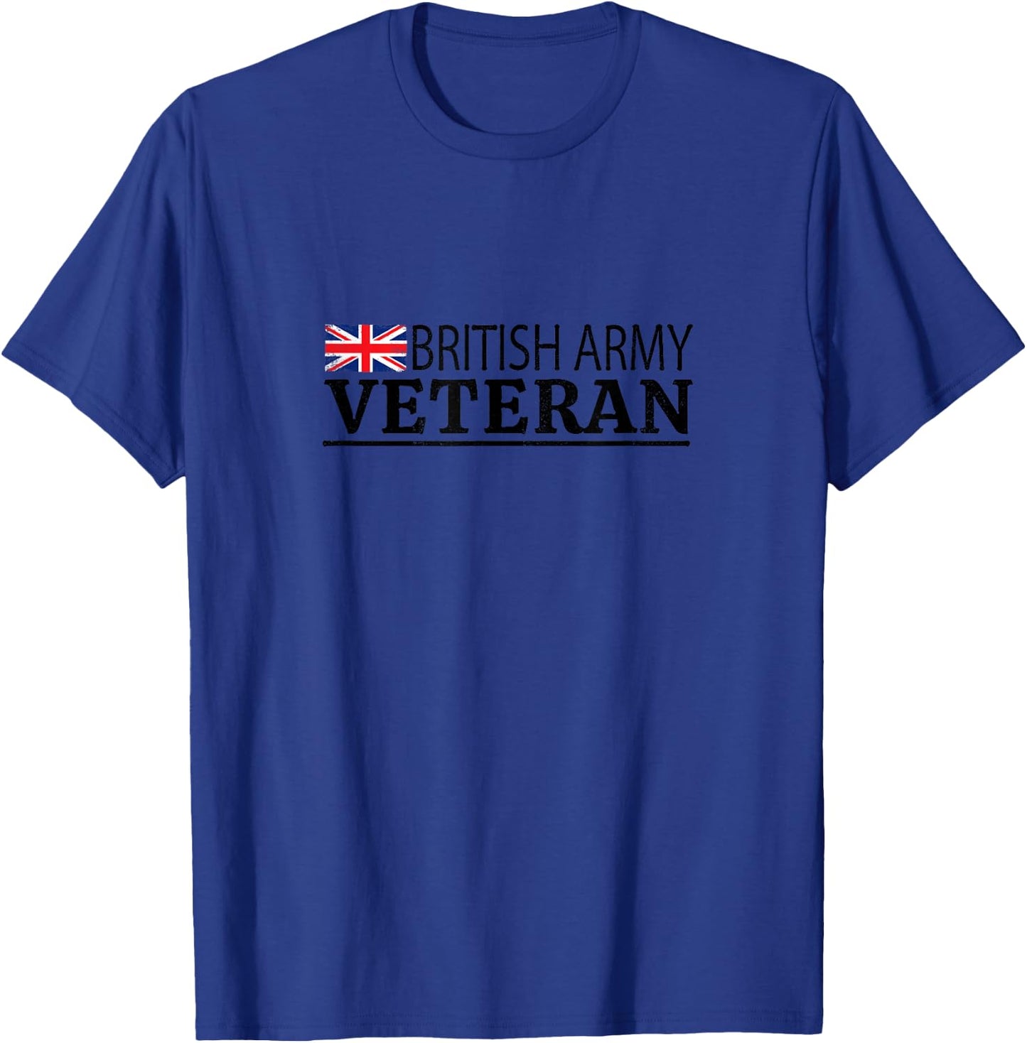 British Army Veteran UK Union Jack Soldier T-Shirt - T-Shirt | Royal