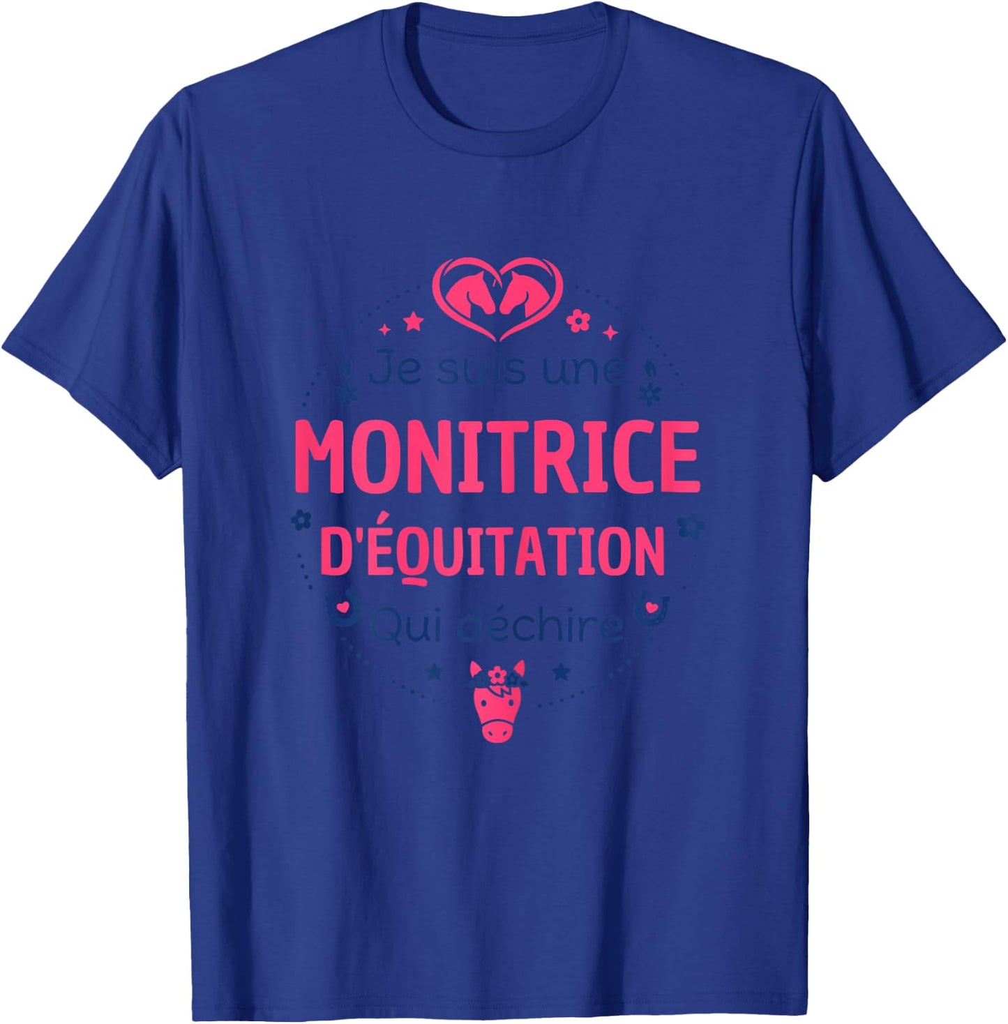 Club équestre Cheval Humour Super monitrice d'Équitation T-Shirt - T-Shirt | Royal