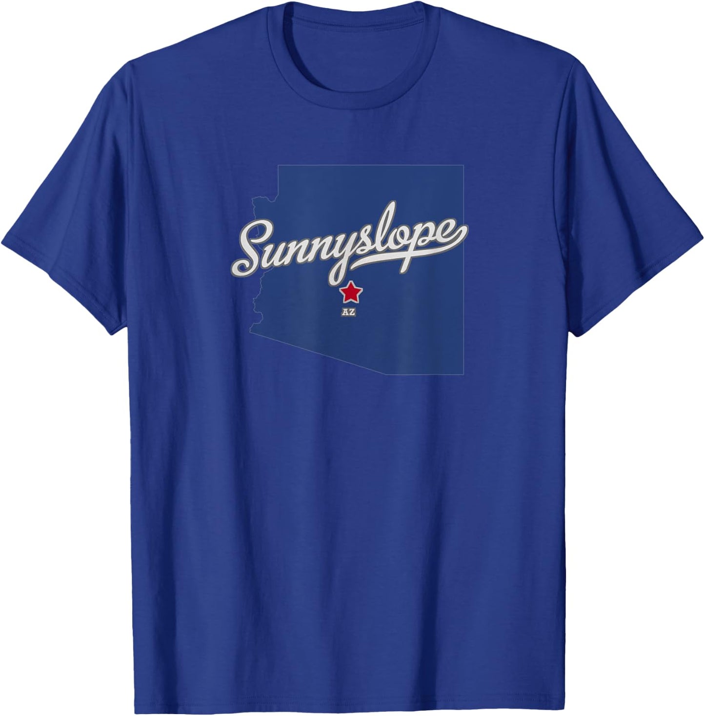 Sunnyslope Arizona AZ Map T-Shirt - T-Shirt | Royal