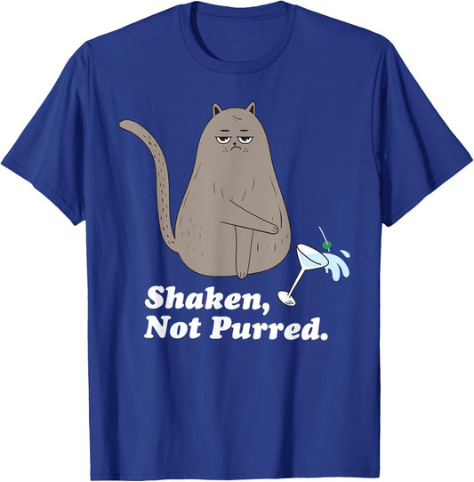 Funny Cat Shaken, not Purred for Cat lovers, Funny cat T-Shirt - T-Shirt | Royal