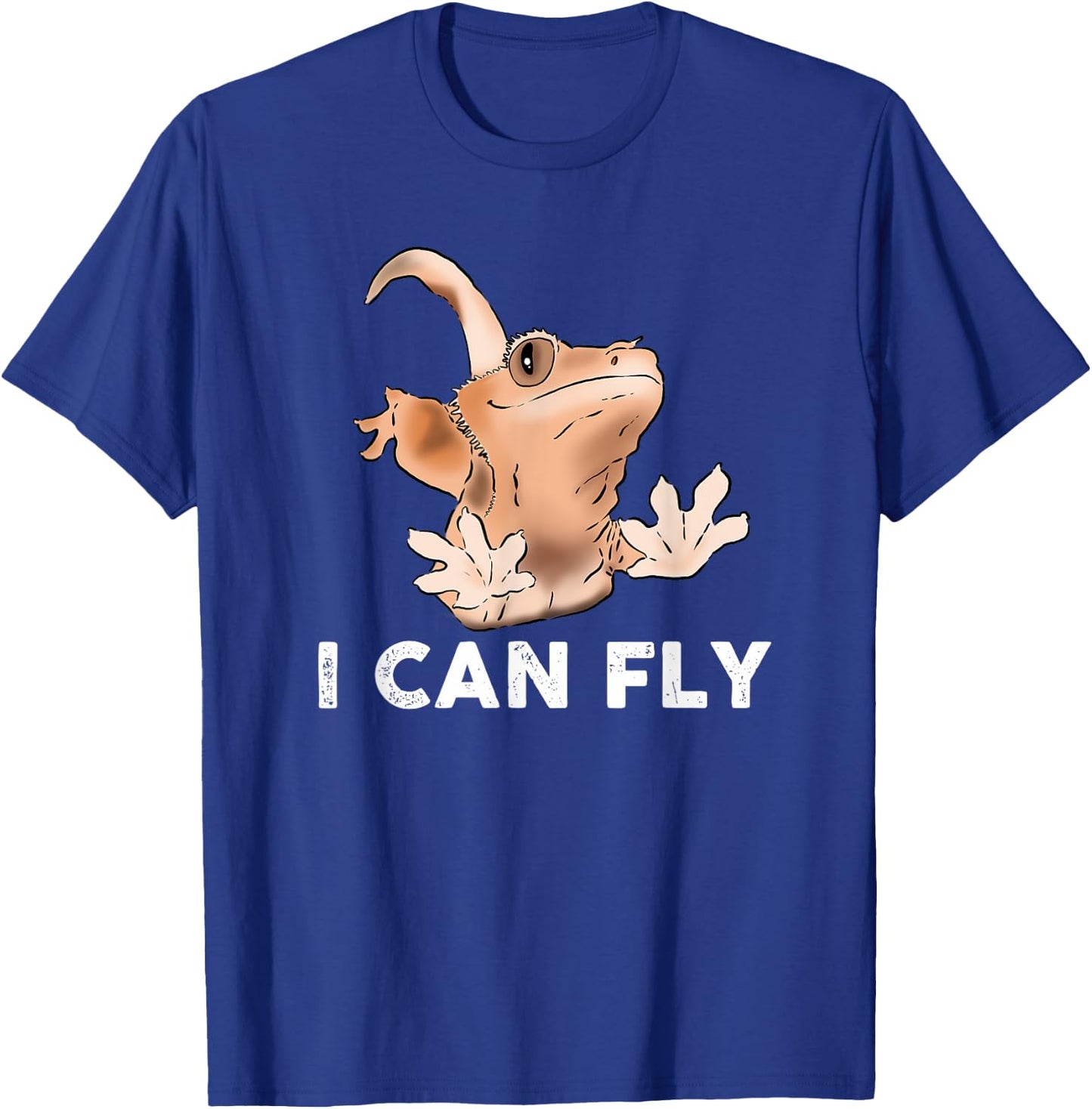 Funny Crested Gecko, Gecko Lover, Gecko Humor, Crestie Gift T-Shirt - T-Shirt | Royal