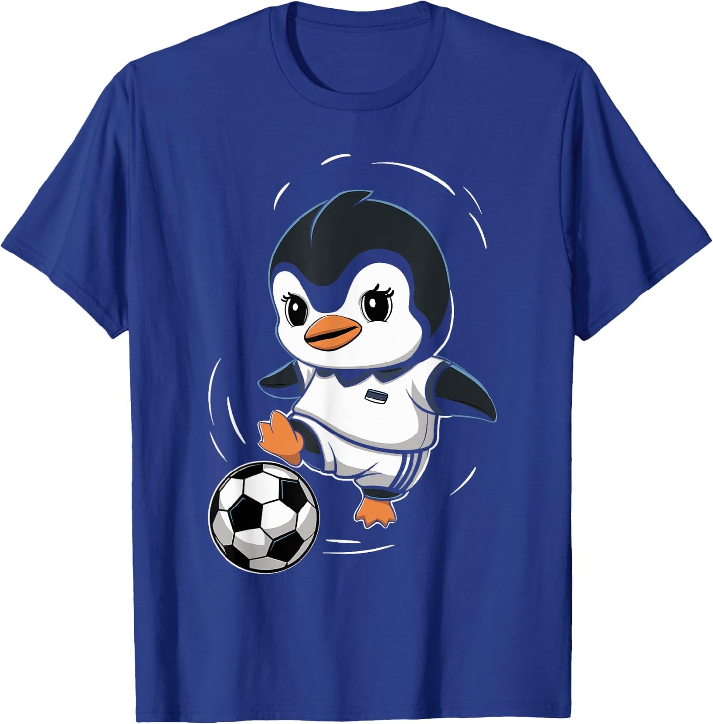 Cute Penguin Soccer Penguin Playing Football Sport Penguin T-Shirt - T-Shirt | Royal