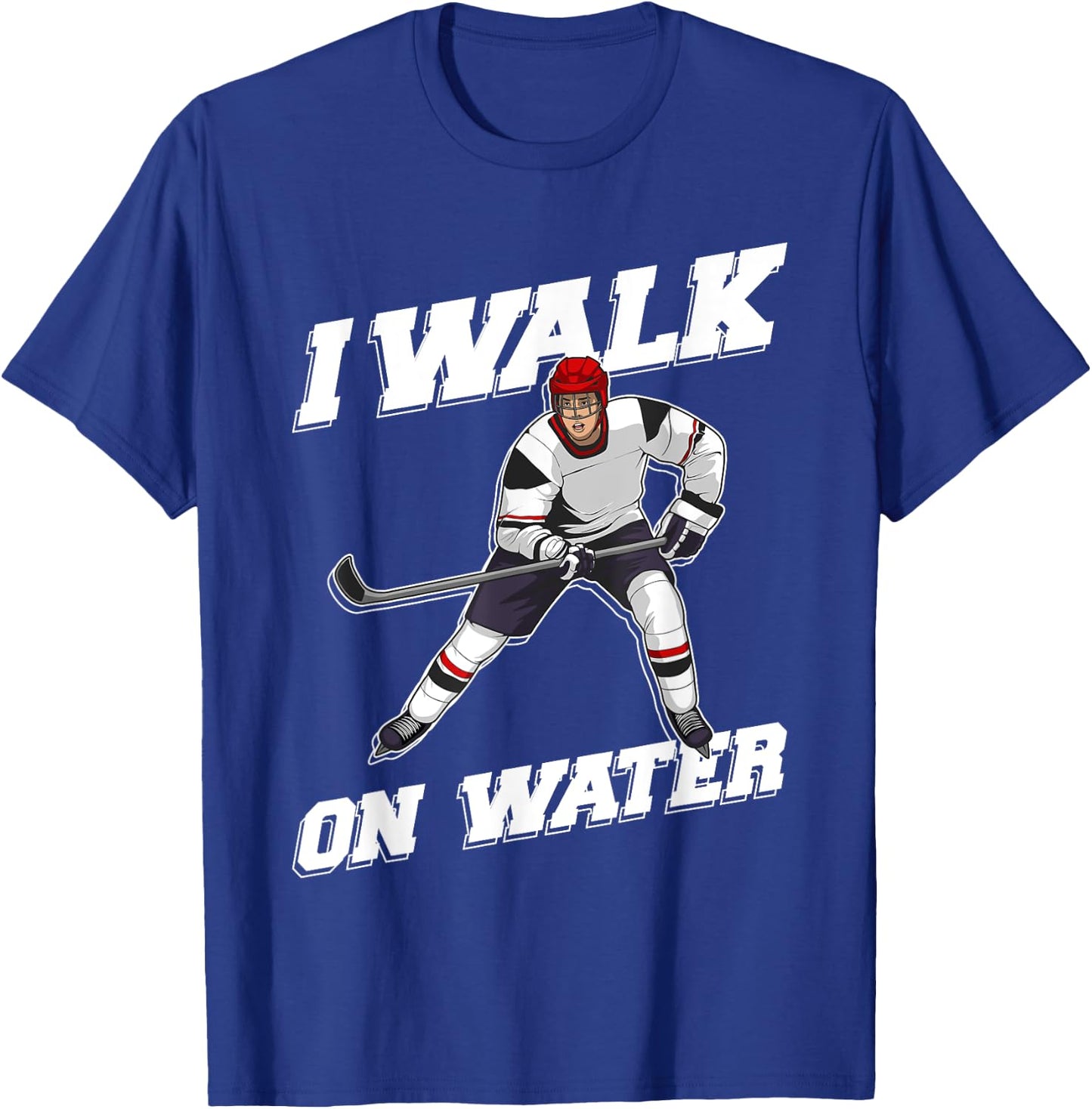 Cool Ice Hockey Player Art Women Ice Hockey Lover T-Shirt - T-Shirt | Royal