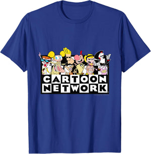 Cartoon Network Logo with Characters T-Shirt - T-Shirt | Royal