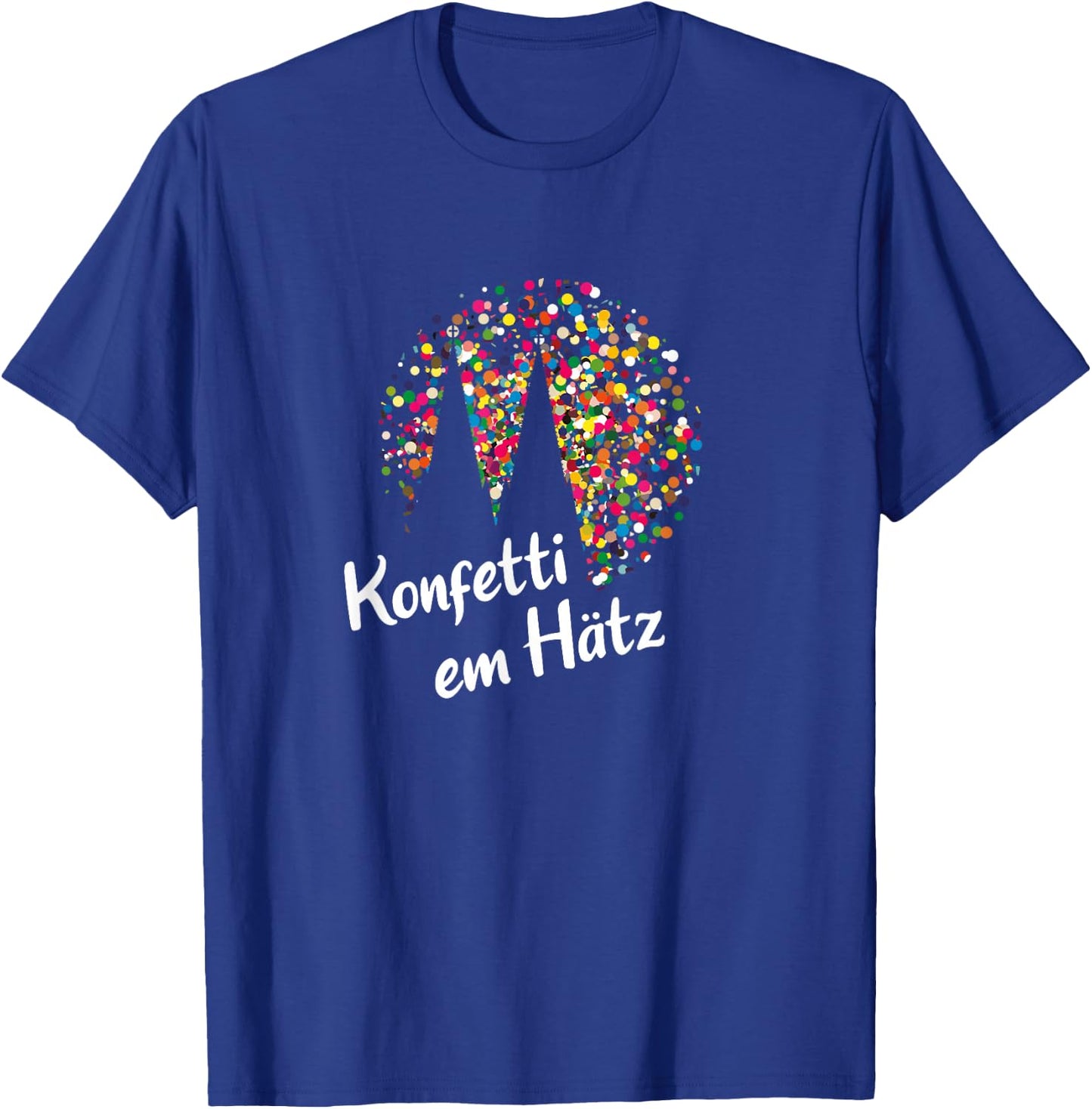 Konfetti em Hätz Carnival Party Cologne Costume , black T-Shirt - T-Shirt | Royal