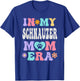 In My Schnauzer Mom Era Funny Retro Groovy Mini Dog Owner T-Shirt - T-Shirt | Royal