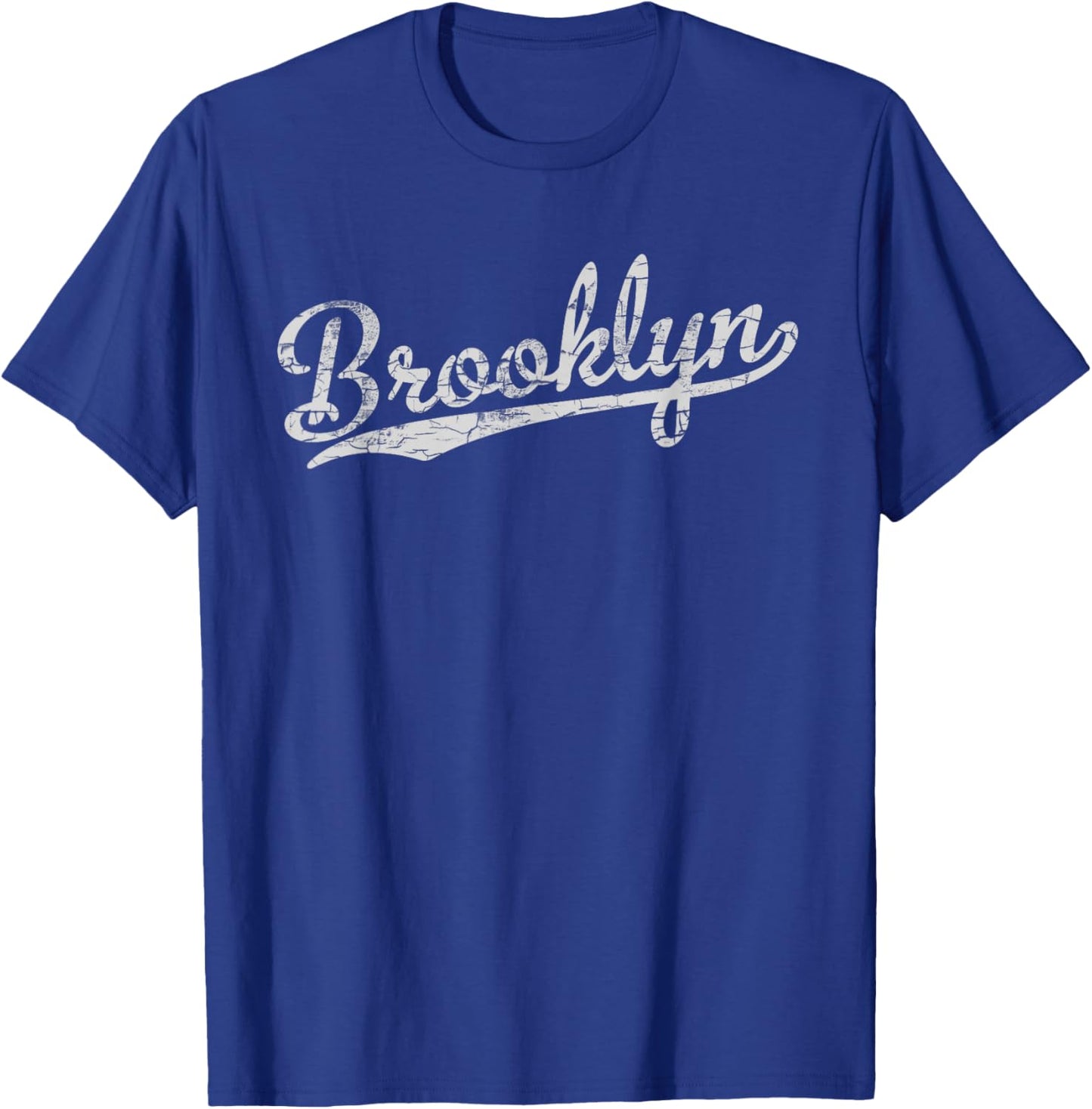 Cool Retro Vintage Brooklyn NY T-Shirt - T-Shirt | Royal