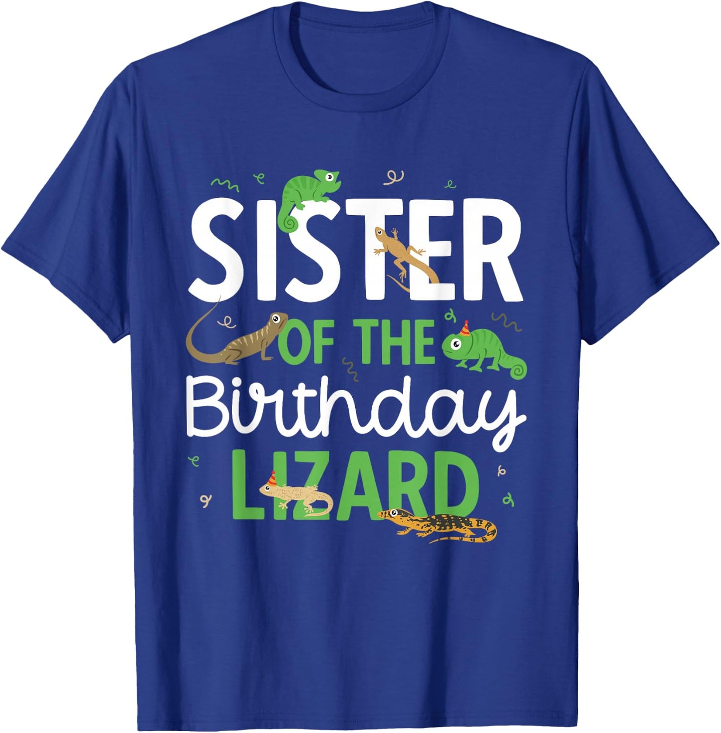 Children's Reptile Lizard Birthday T-Shirt - T-Shirt | Royal