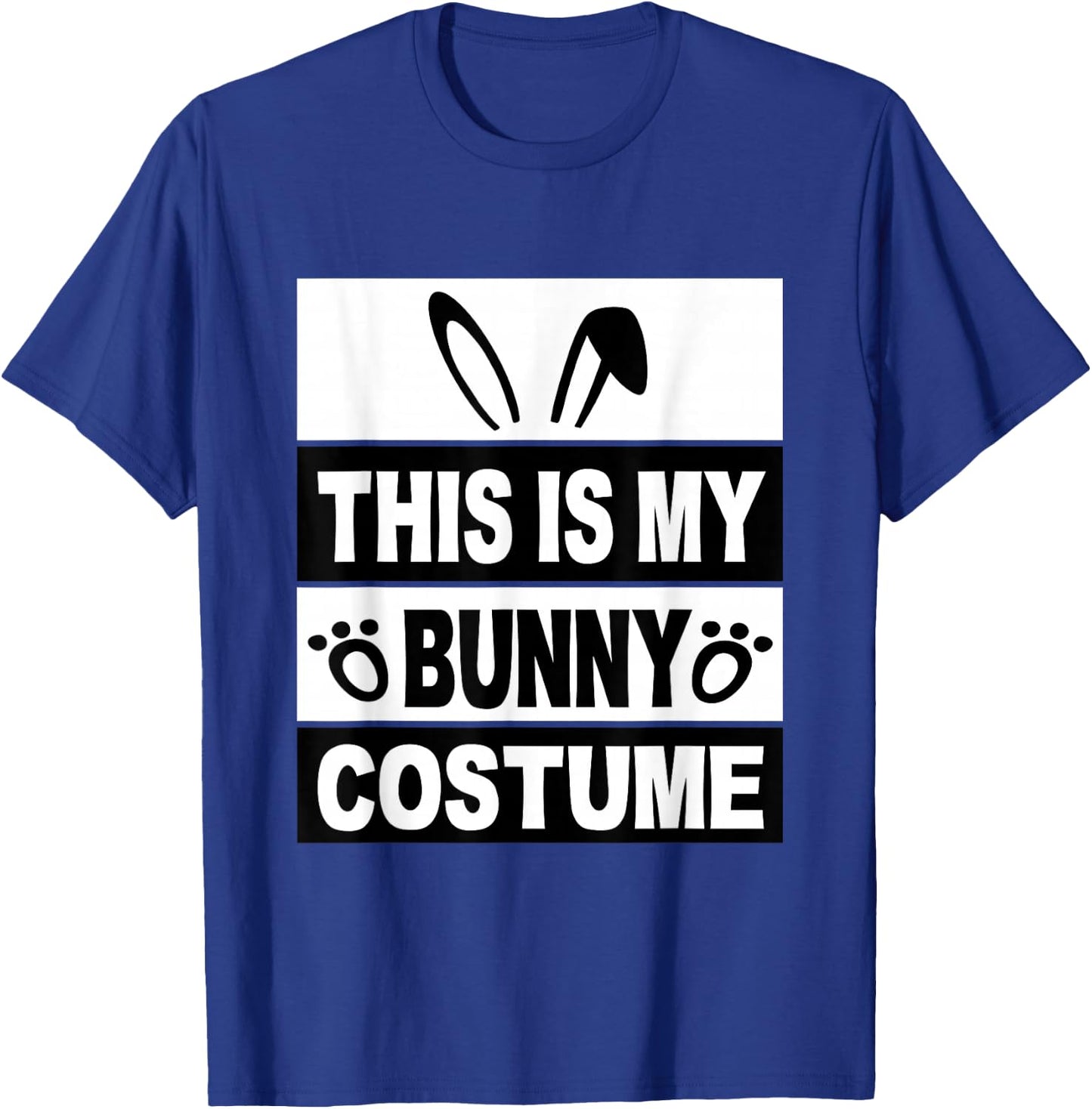Retro Bunny Costume Shirt Kids Men Women Cute Bunny Stuff T-Shirt - T-Shirt | Royal
