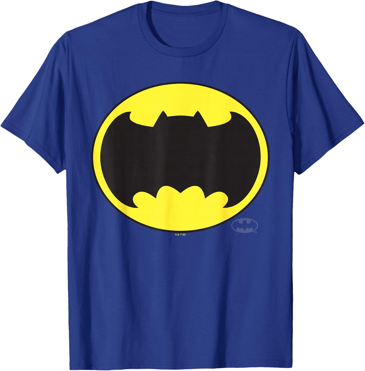 Batman Frank Miller Wide Bat Logo T-Shirt - T-Shirt | Royal