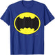 Batman Frank Miller Wide Bat Logo T-Shirt - T-Shirt | Royal