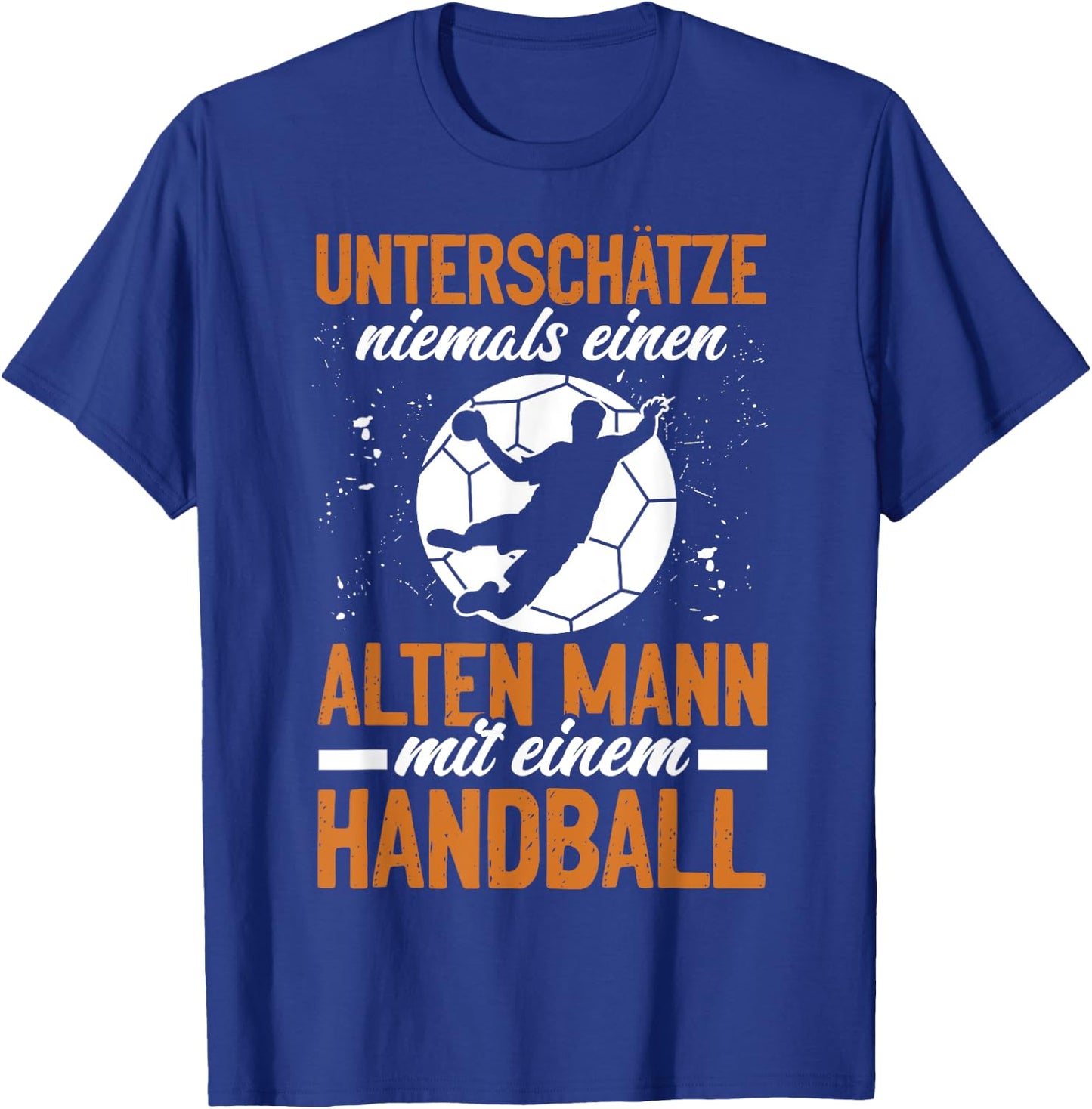 Einen Alten Mann Mit Einem Handball Lustiges Sport T-Shirt - T-Shirt | Royal