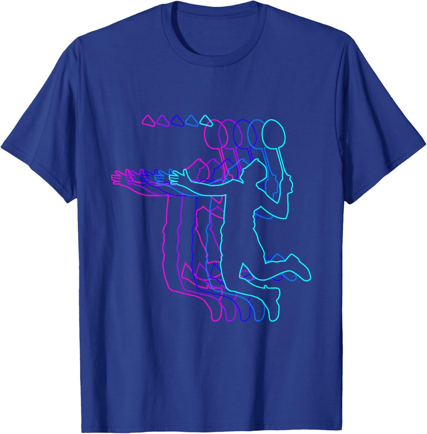 Badminton Player Gift Clothes For Boys Youth Men Kids Teens T-Shirt - T-Shirt | Royal