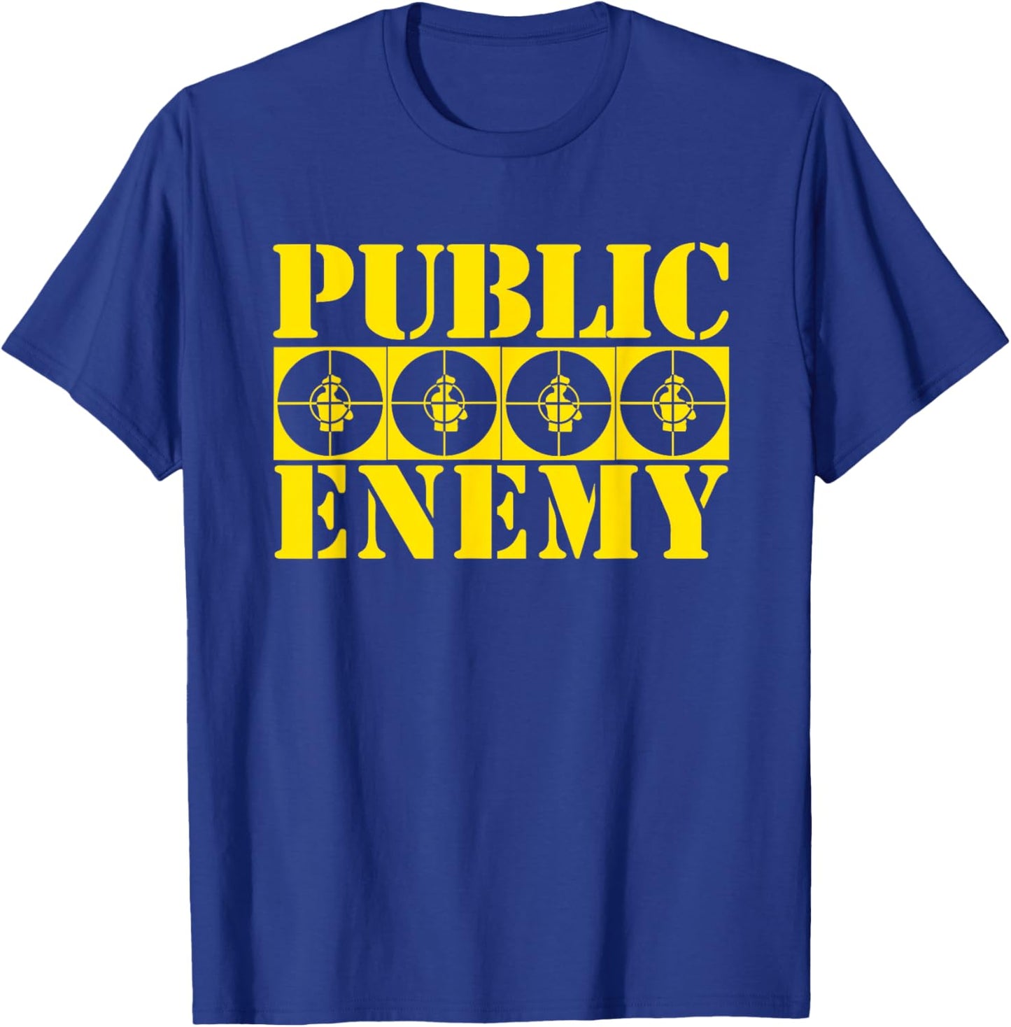 Public Enemy 4 Target Logos , black T-Shirt - T-Shirt | Royal