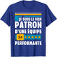 Funny Gift boss, original idea for team leader , Black, S T-Shirt - T-Shirt | Royal