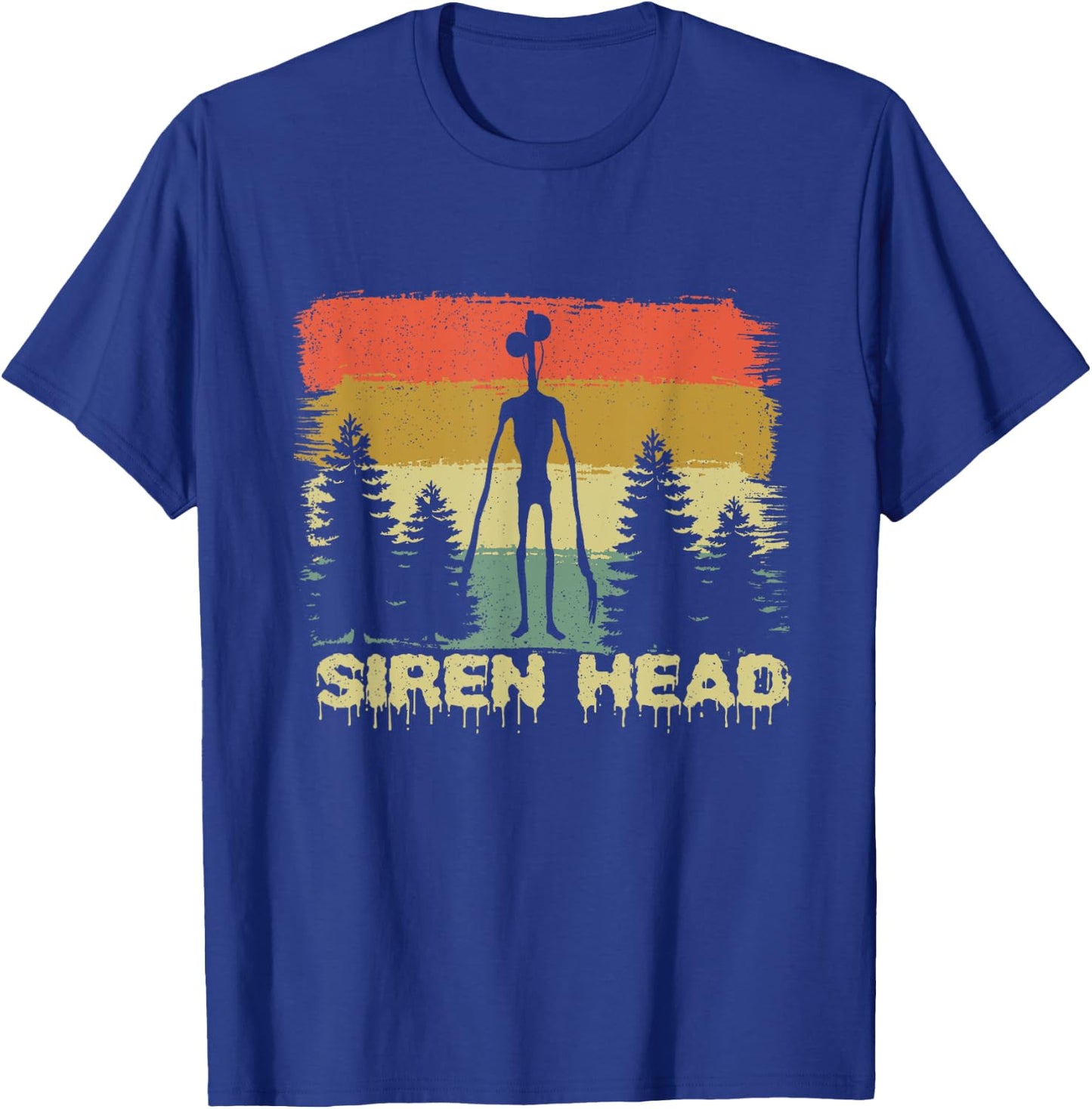 Monster Myth Siren Head Mysterious Creature Creepy Halloween T-Shirt - T-Shirt | Royal