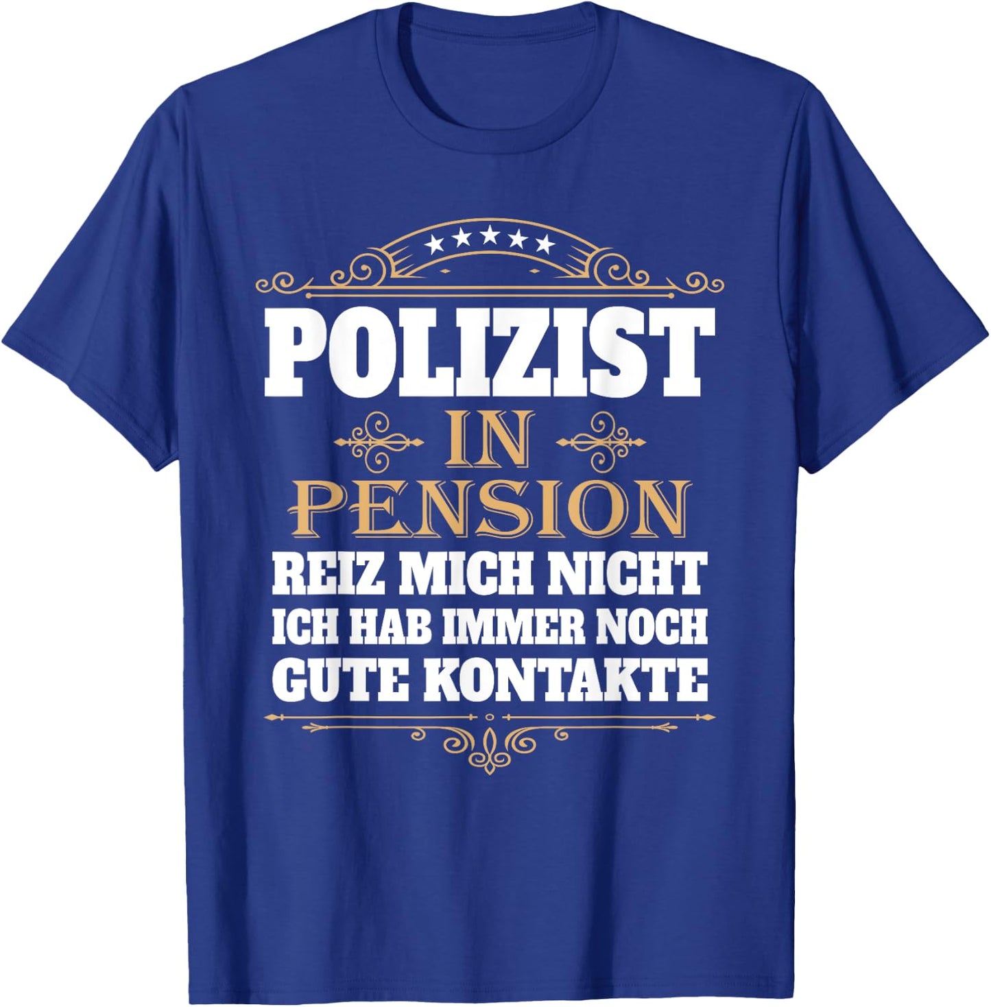 Polizeman in Pension Farewell Retirement Police Retirement , black T-Shirt - T-Shirt | Royal