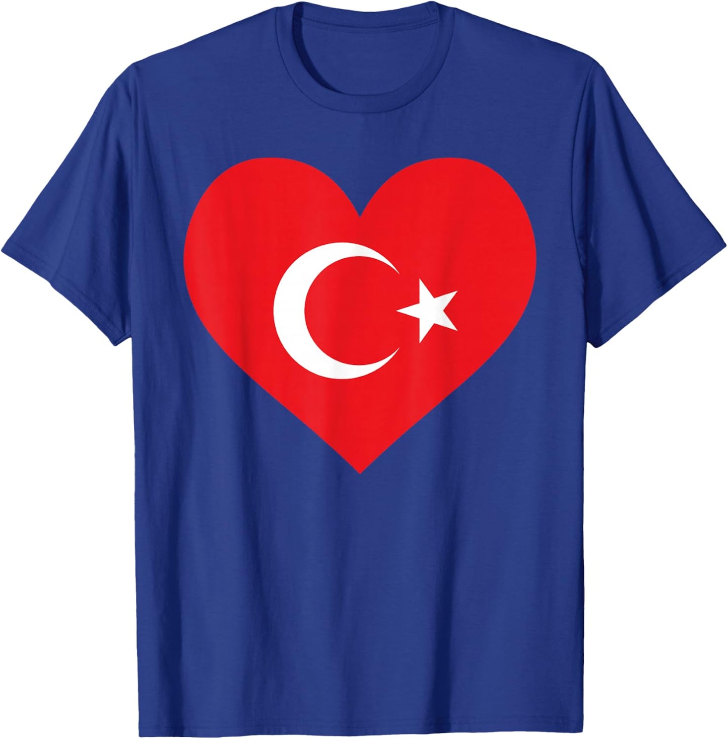 I Love Türkiye In My Heart Drapeau turc Art National Pride T-Shirt - T-Shirt | Royal