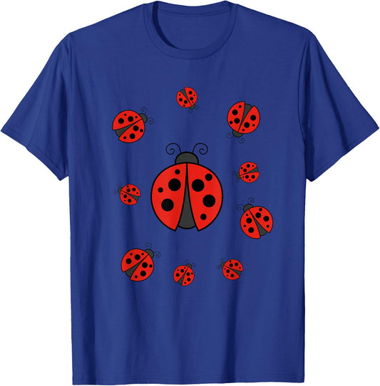 Funny Ladybird Cute Insects Ladybird Beetle , black T-Shirt - T-Shirt | Royal
